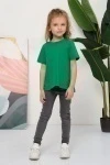 Детская футболка 33521 (темно-зеленый)