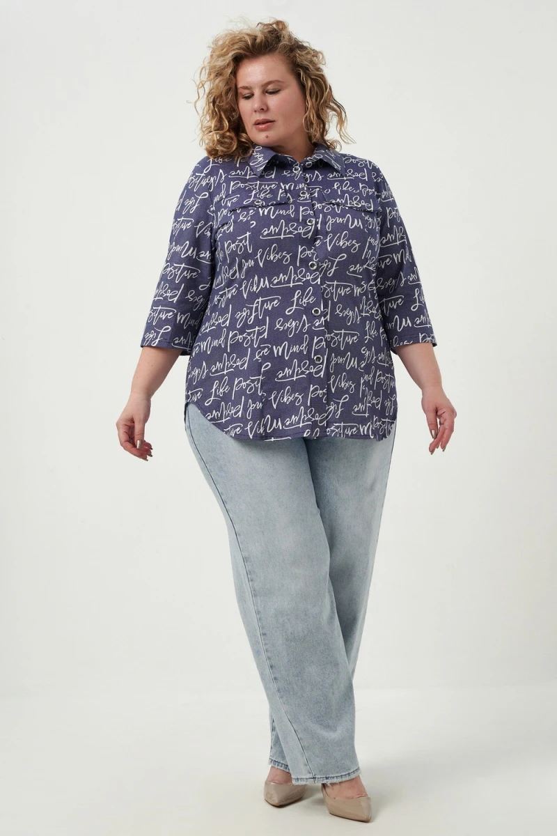 Рубашка 83605 (индиго)