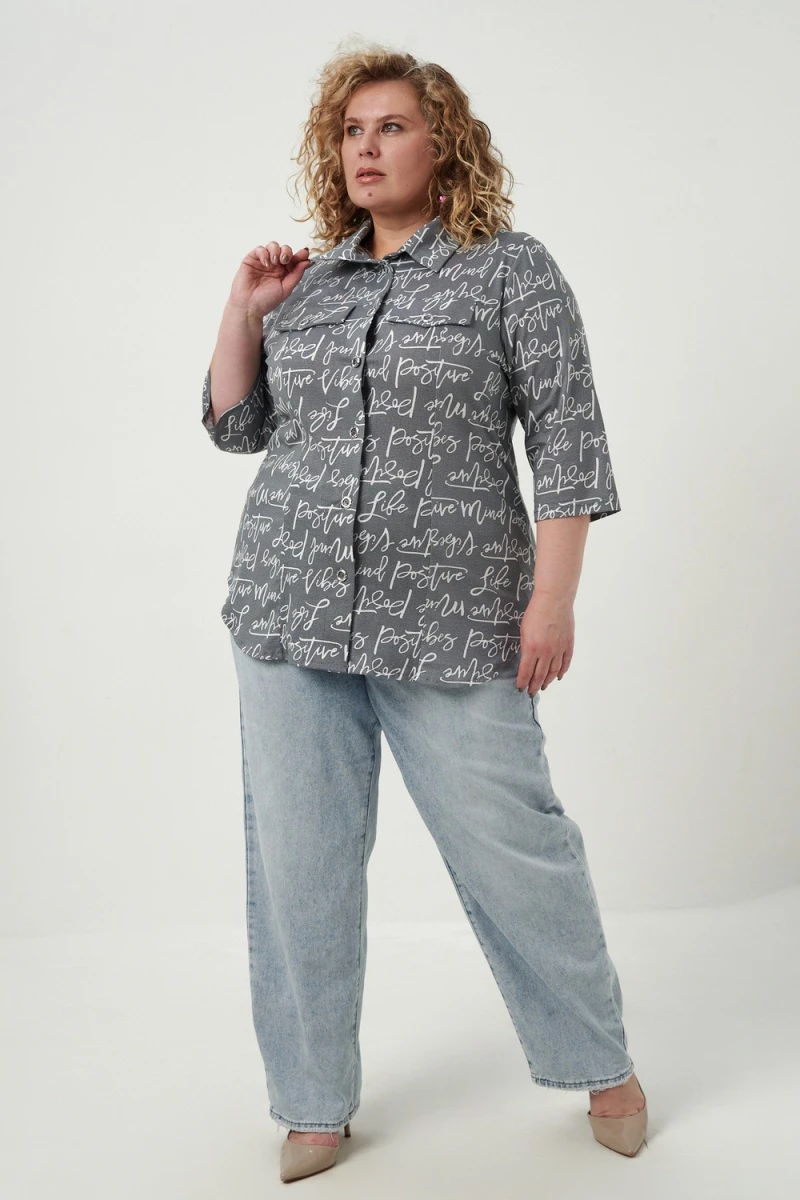 Рубашка 83605 (серый)