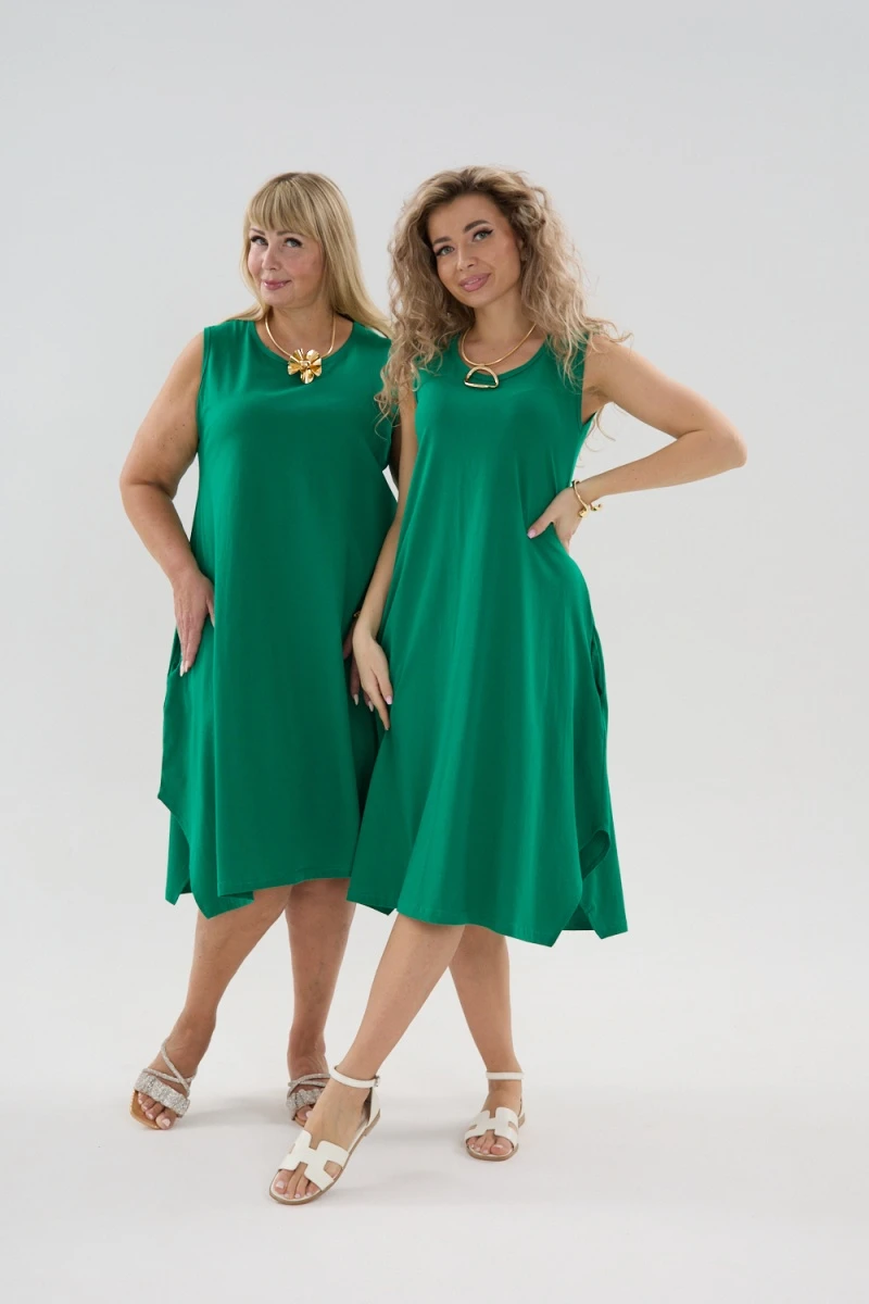 Сарафан С1 (зеленый)