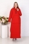 Толстовка-платье 5722 (бордовый)