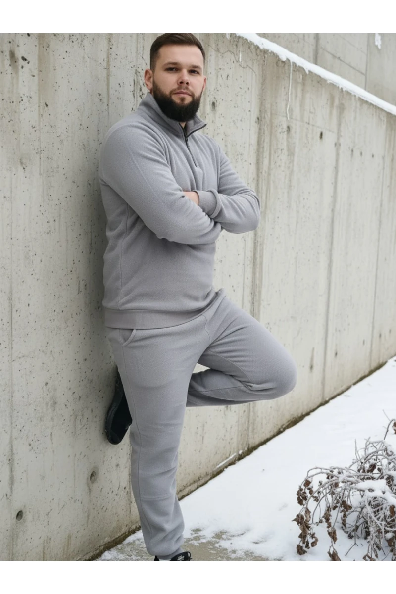 Костюм с брюками 52722 (светло-серый)