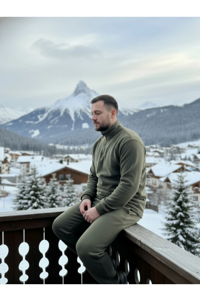 Костюм с брюками 52722 (хаки)