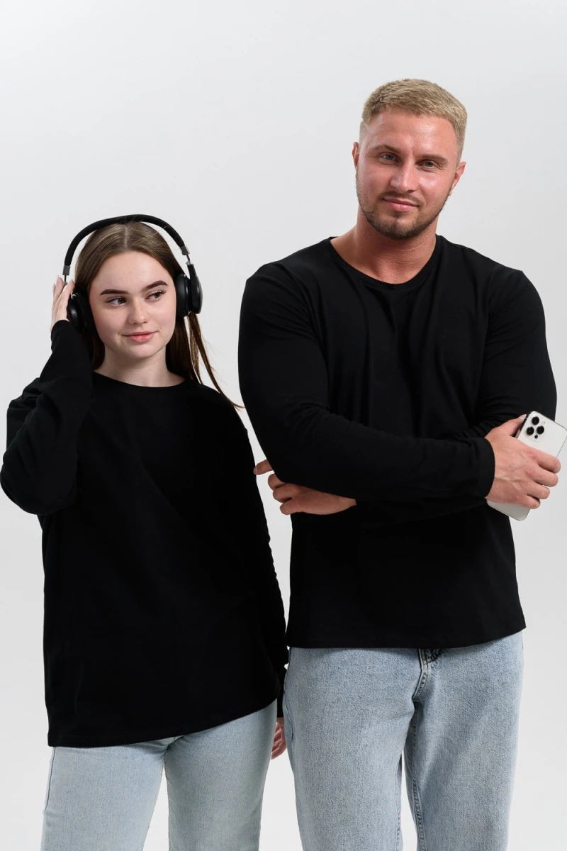 Лонгслив 14403/1 набор 2шт (белый+черный)