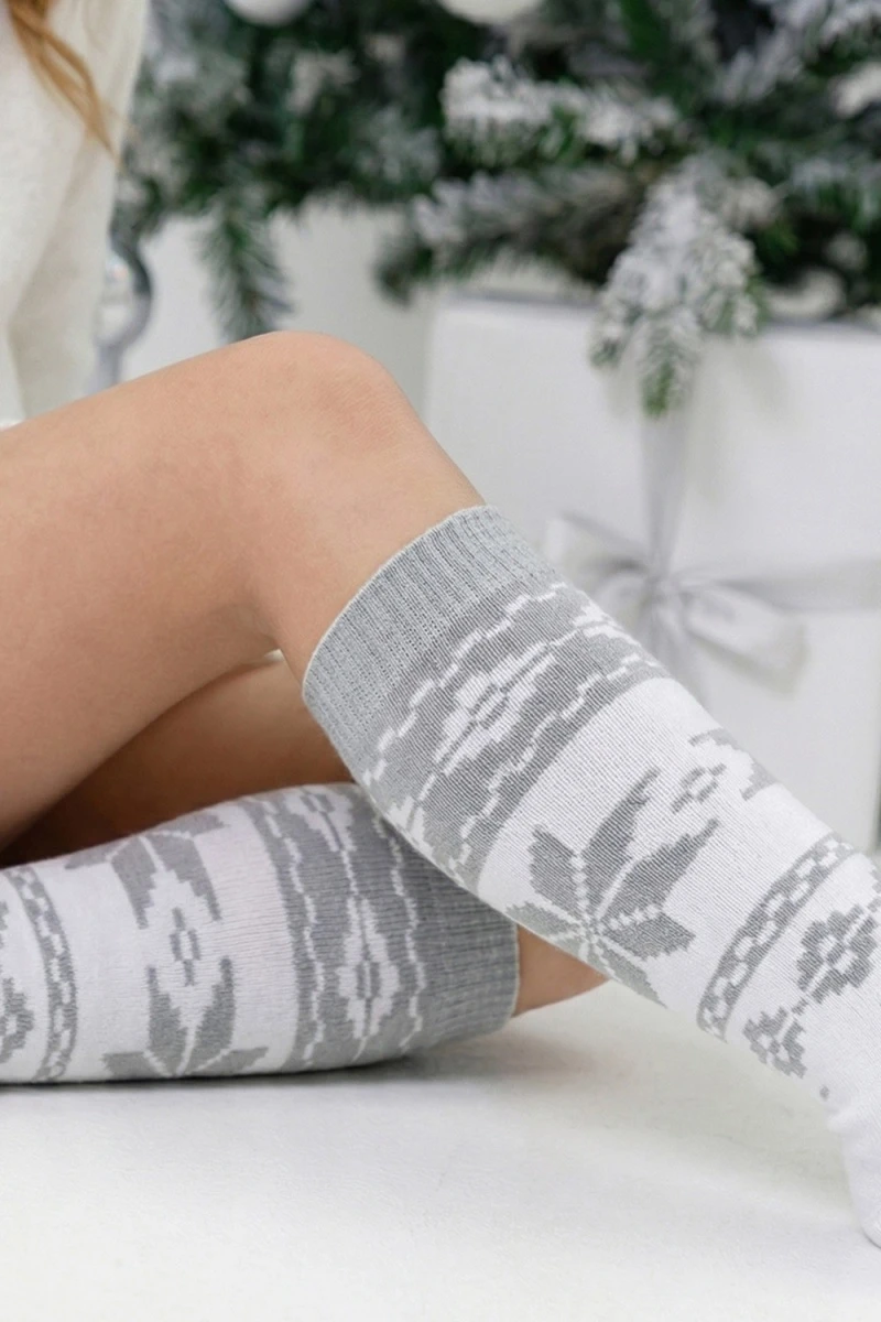 Детские гольфы Камилла (набор 2 пары) (серый)