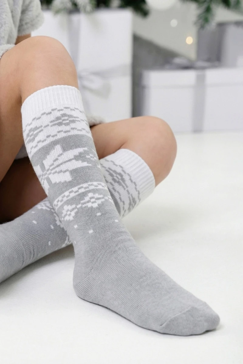 Детские гольфы Камилла (набор 2 пары) (серый)