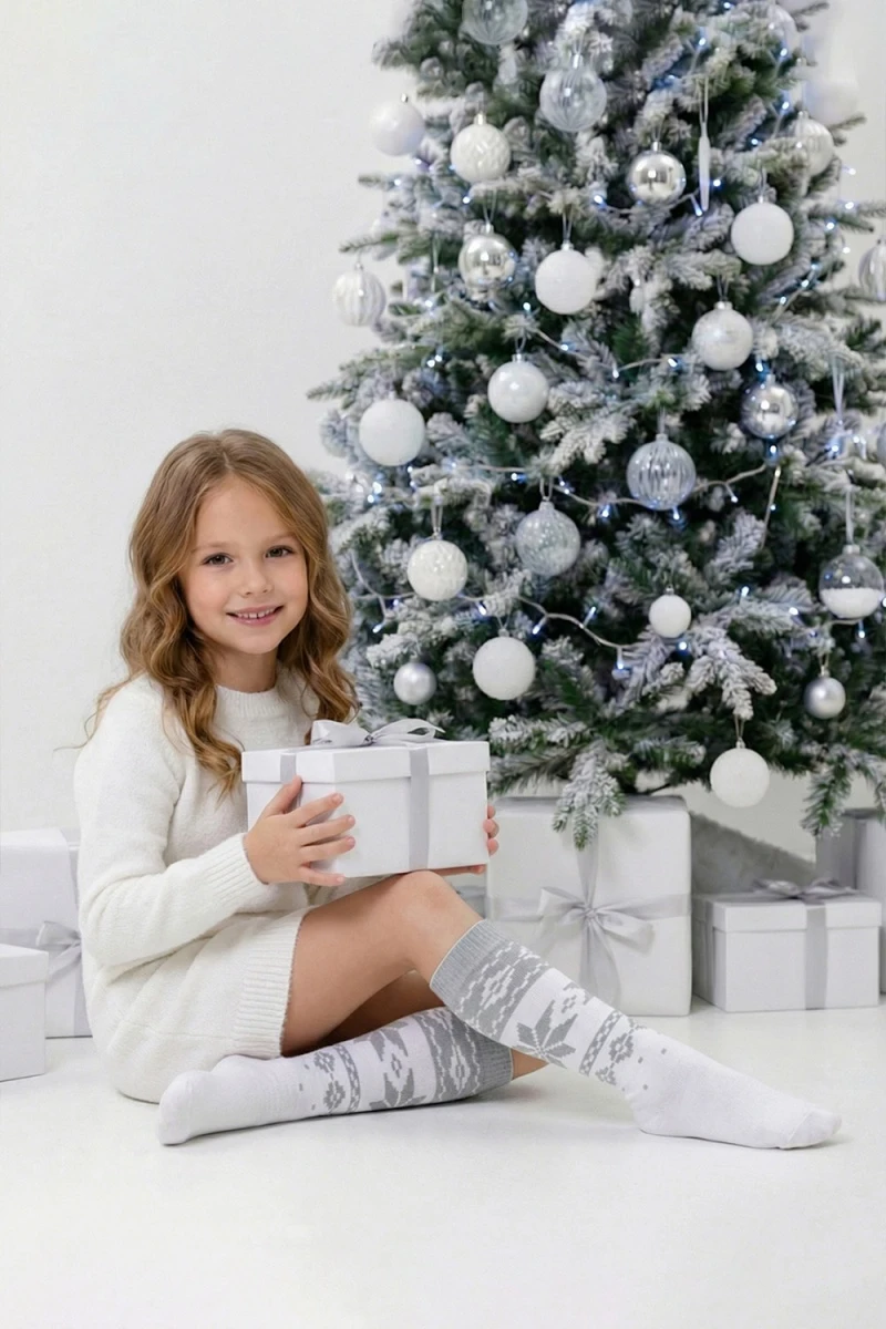 Детские гольфы Камилла (набор 2 пары) (серый)