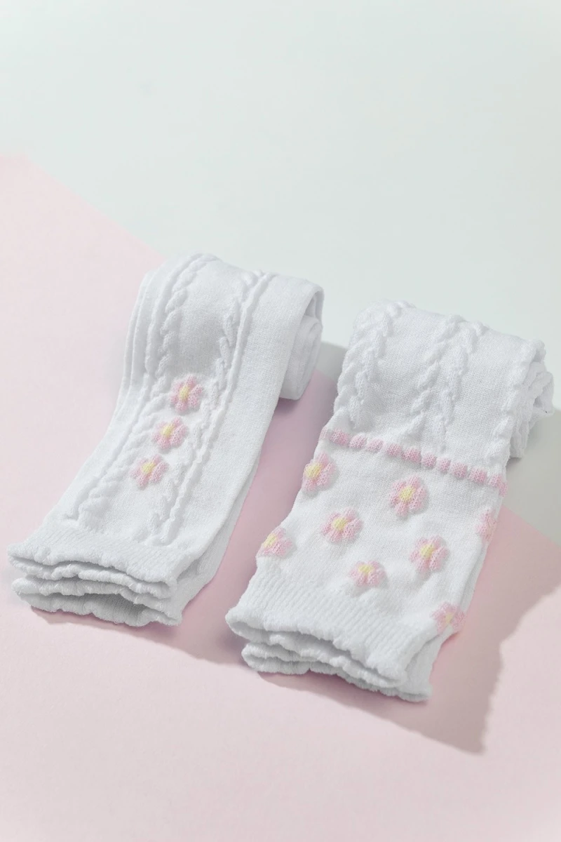 Детские гольфы Незабудка (набор 2 пары) (белый)