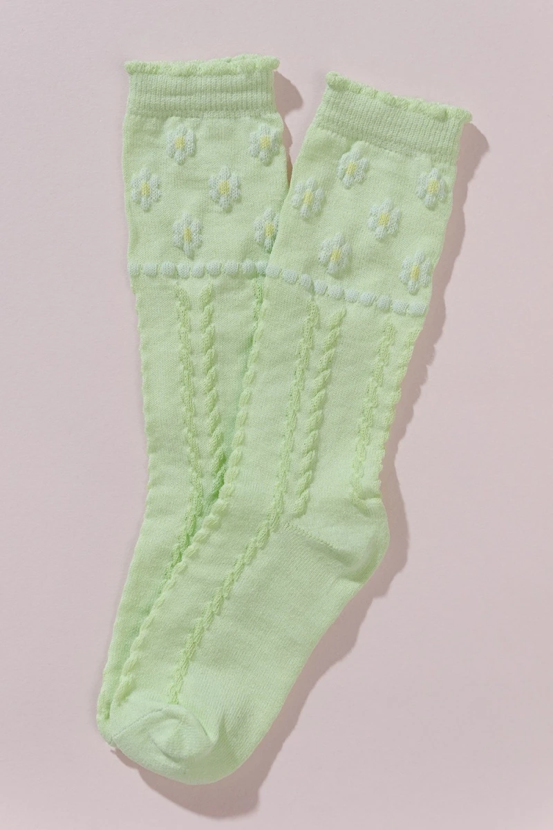 Детские гольфы Незабудка (набор 2 пары) (салатовый)