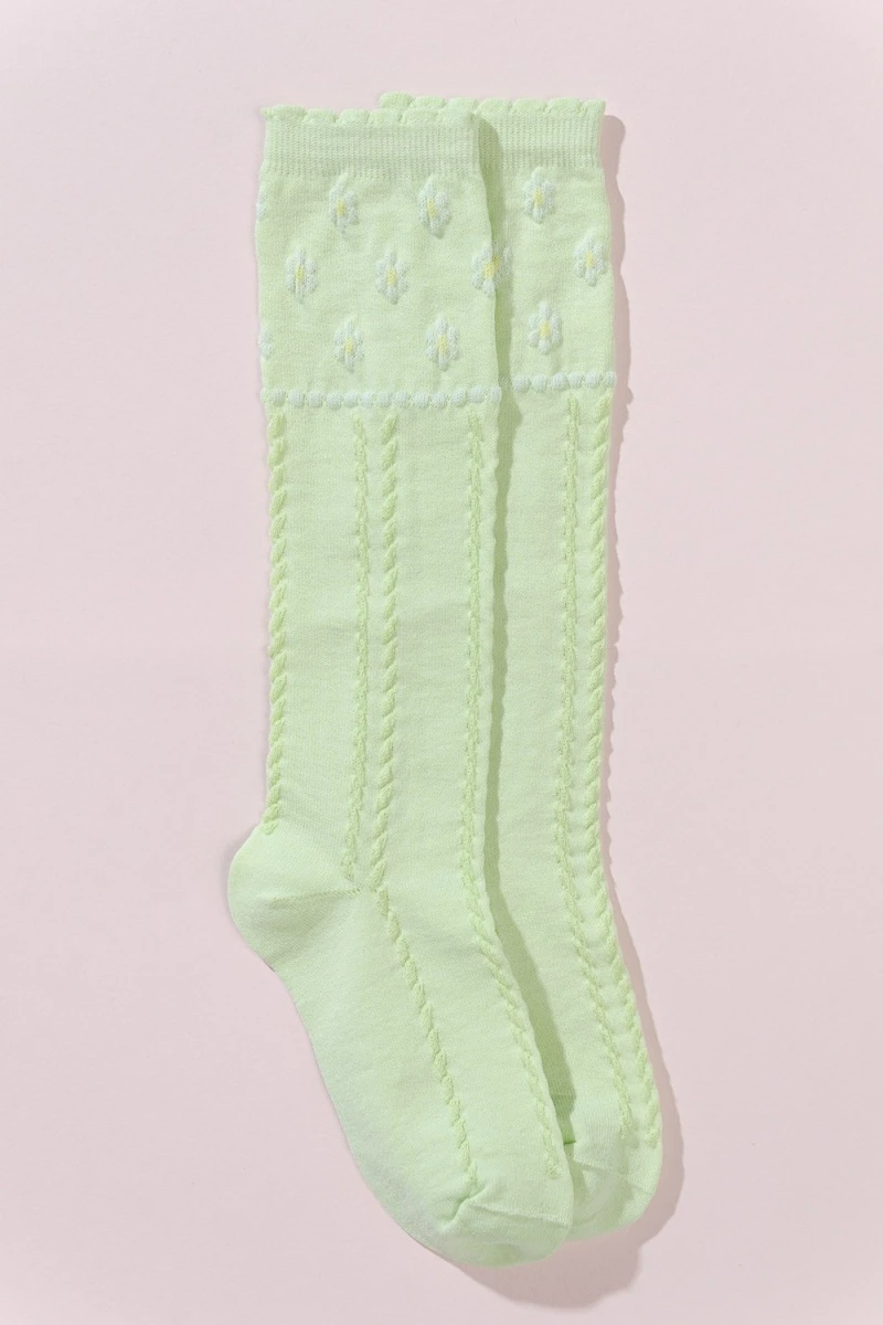 Детские гольфы Незабудка (набор 2 пары) (салатовый)