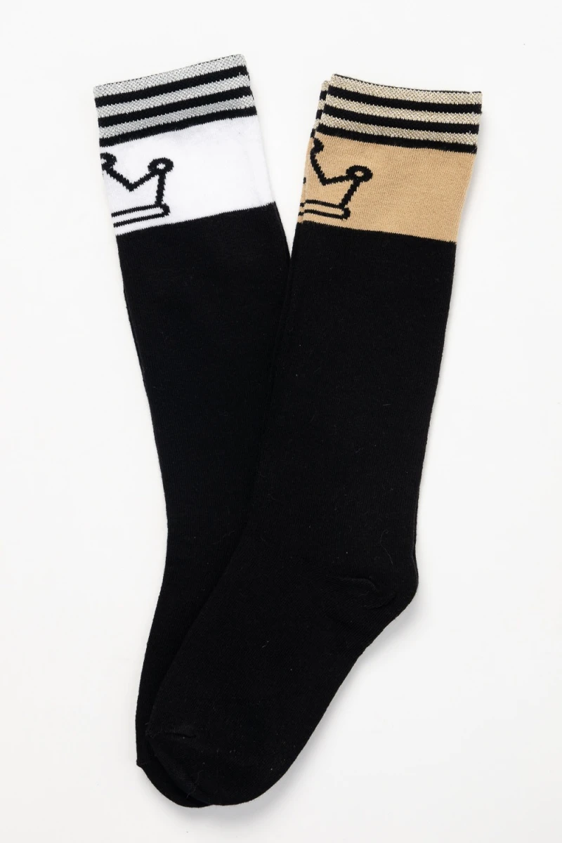 Детские гольфы Корона (набор 2 пары) (бежевый, белый)