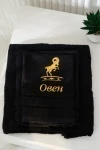 Полотенце 14418/10 Знаки зодиака (черный+овен)