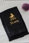 Полотенце 14418/10 Знаки зодиака (черный+телец)