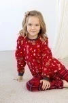 Детская пижама с брюками Новогодняя (в ассортименте)