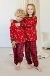 Детская пижама с брюками Новогодняя (в ассортименте)