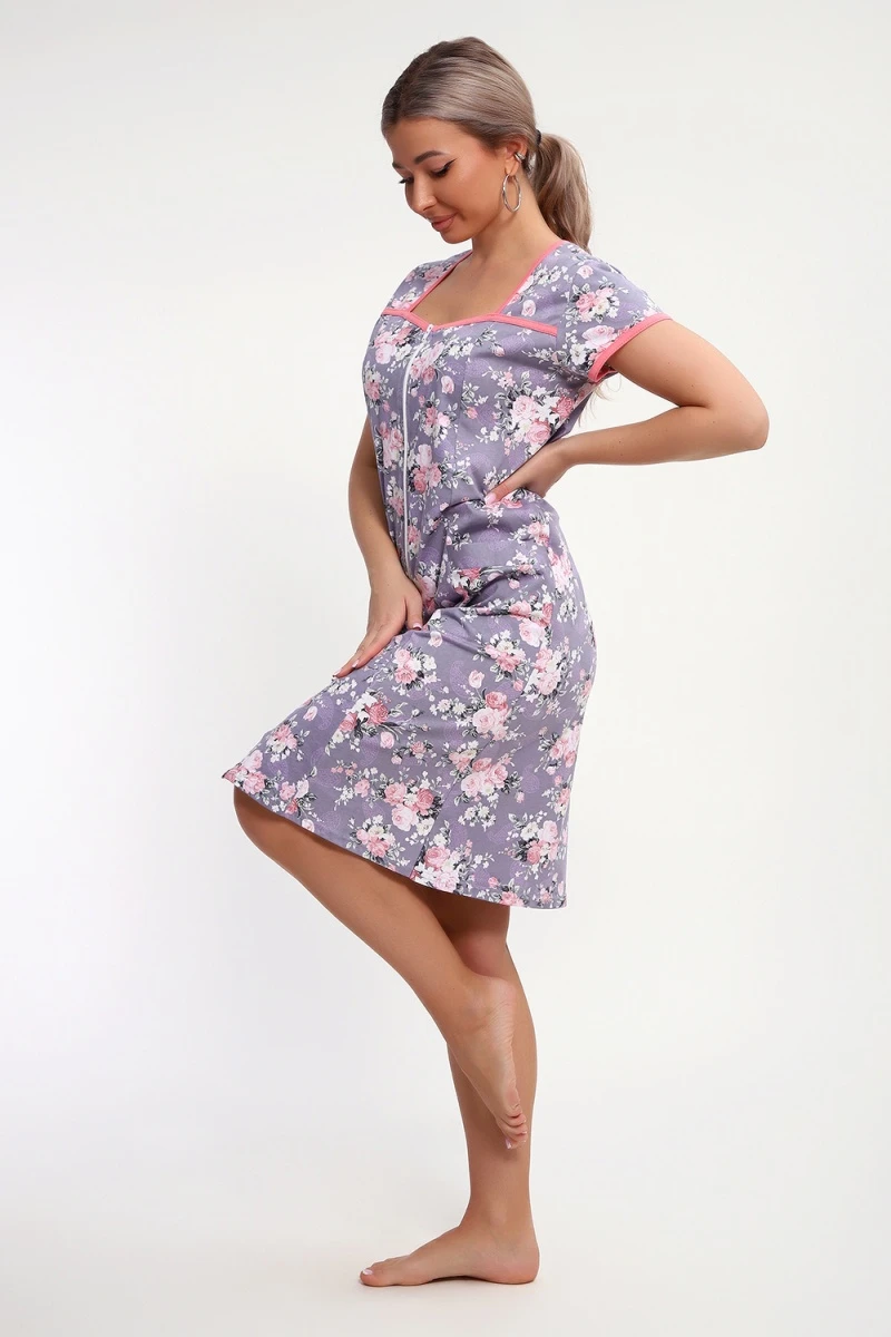 Халат 85037 (серый)