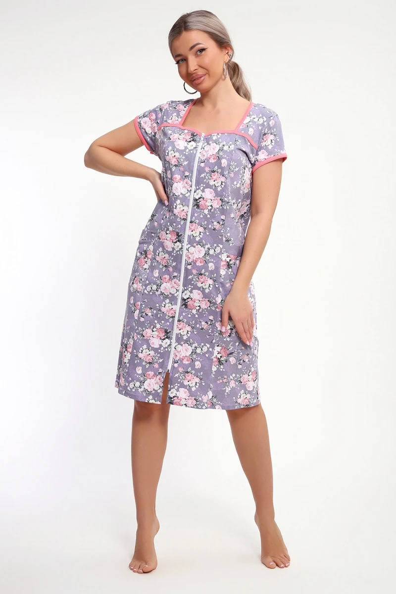 Халат 85037 (серый)