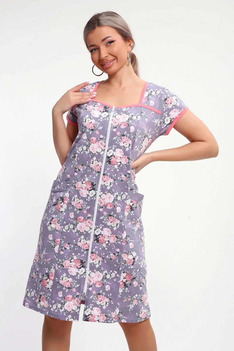 Халат 85037 (серый)