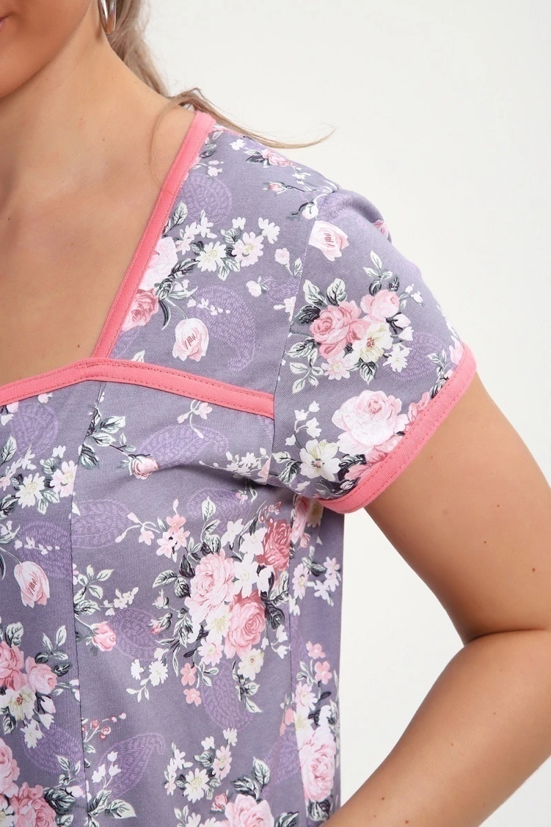 Халат 85037 (серый)