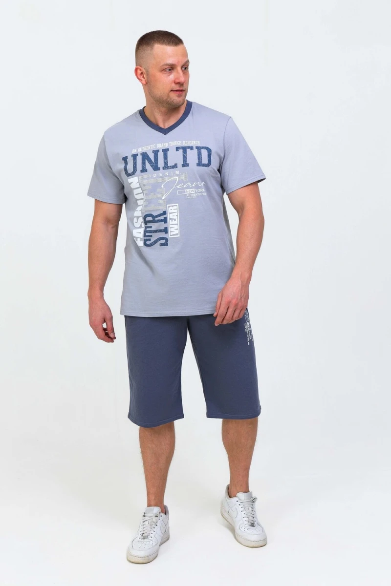 Костюм с шортами 057 (серый)