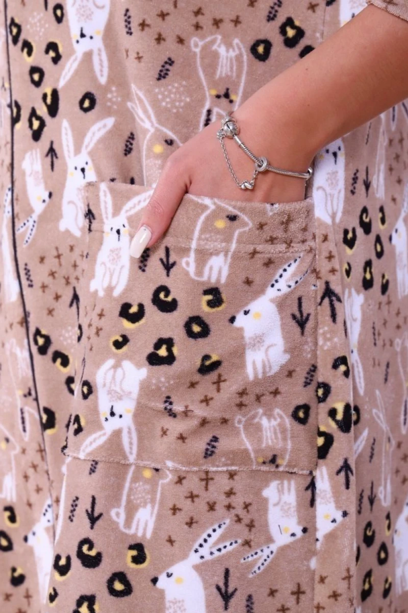 Халат махра 513 (бежевый)