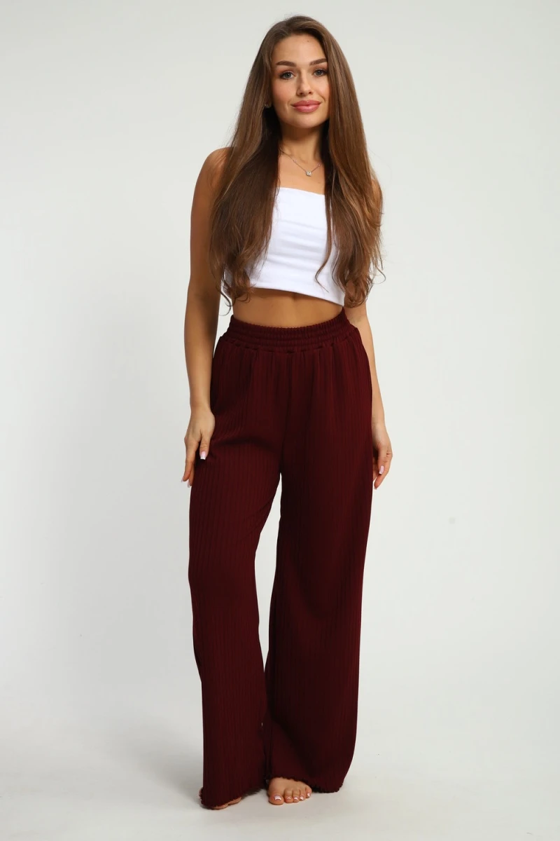 Брюки 26017 (бордо)