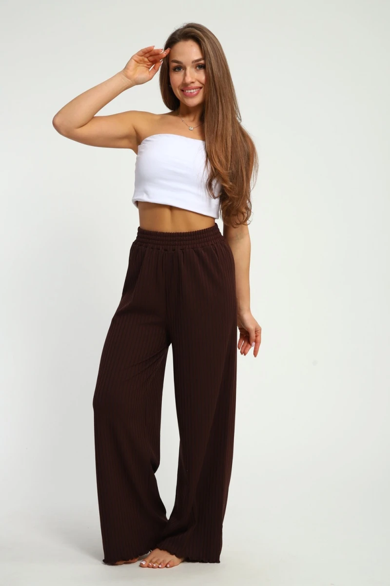 Брюки 26017 (темно-коричневый)