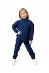 Детский костюм с брюками флисовый (синий)