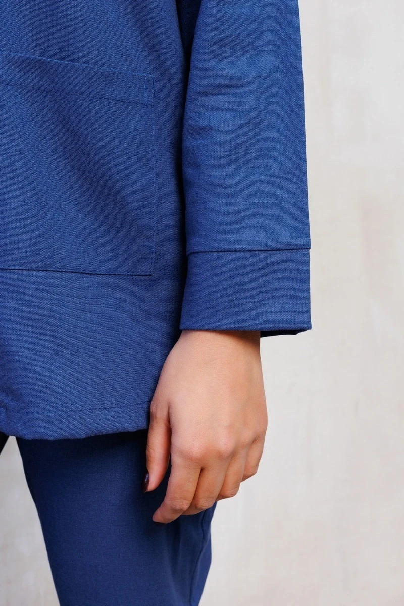 Жакет 323-1 (темно-синий)