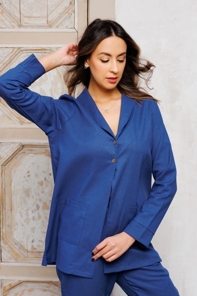 Жакет 323-1 (темно-синий)