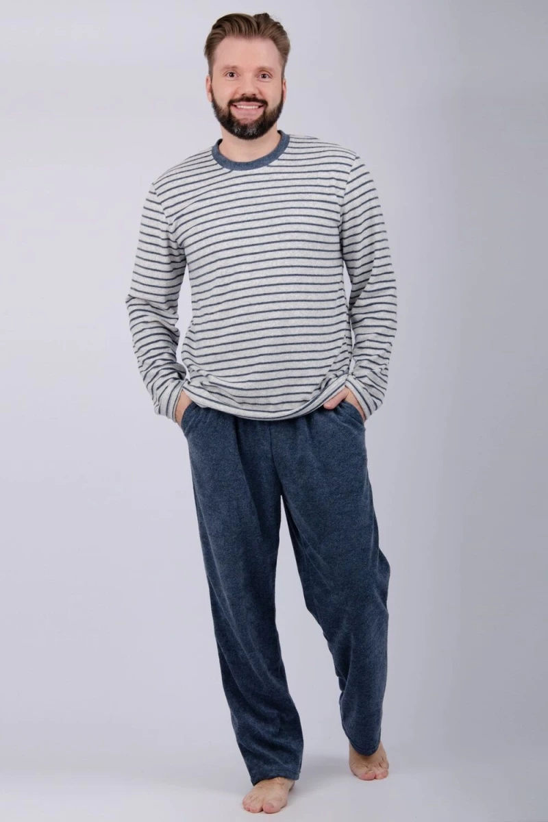 Пижама с брюками Вояж (серый)