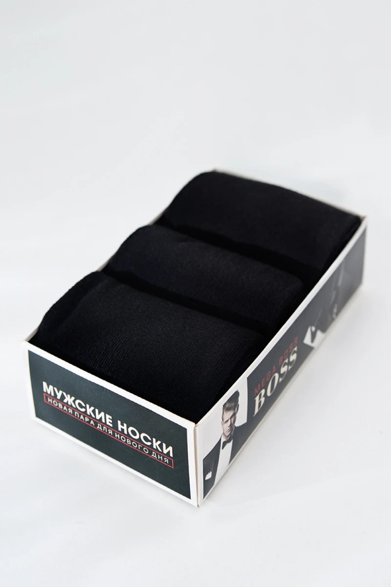 Носки стандарт Для него (набор 3 пары) (черный)