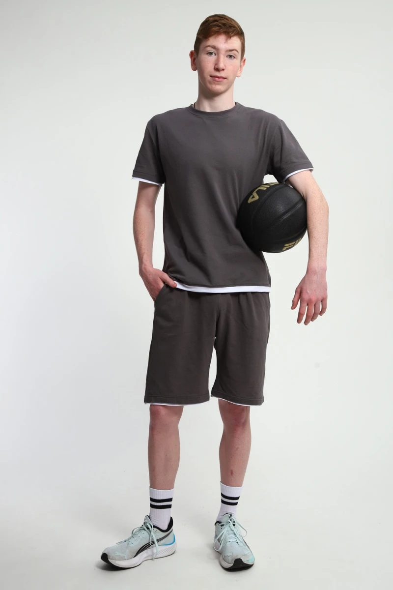 Костюм с шортами 067 (серый)