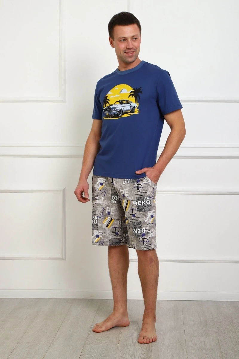 Костюм с шортами 1103 (синий)