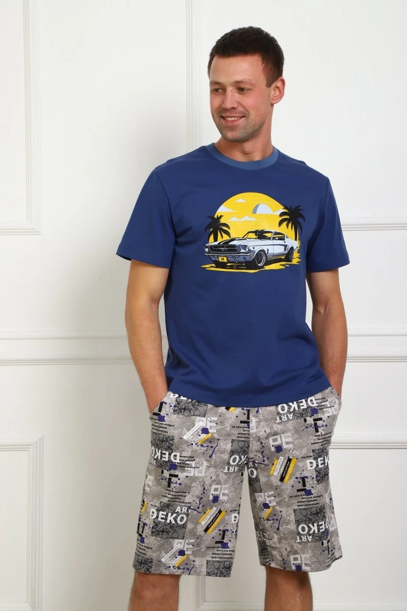 Костюм с шортами 1103 (синий)