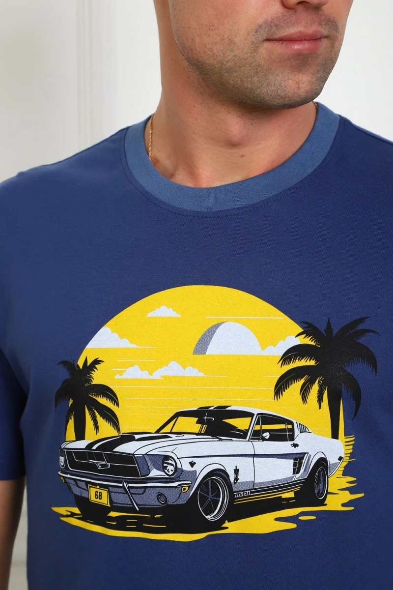 Костюм с шортами 1103 (синий)