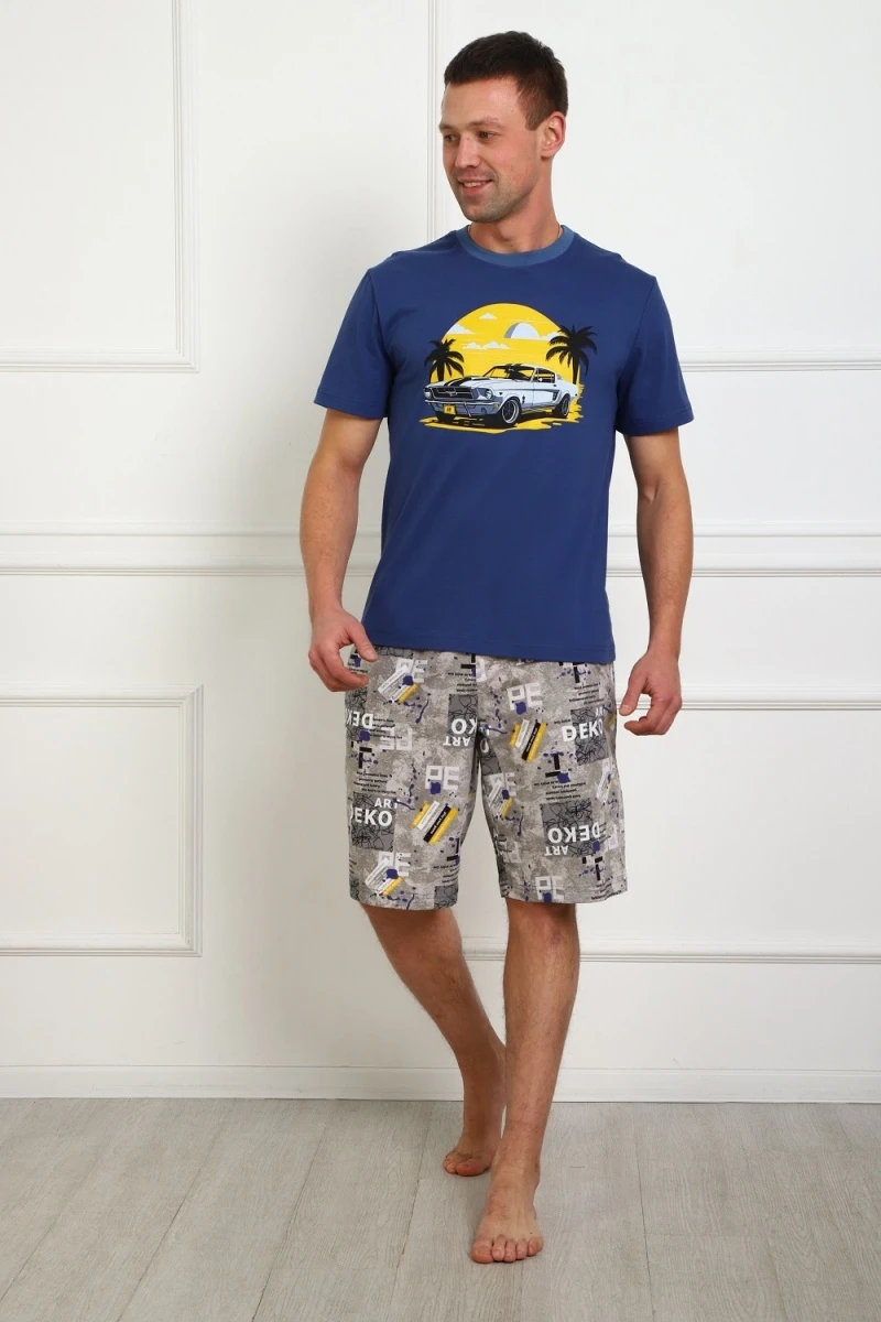 Костюм с шортами 1103 (синий)