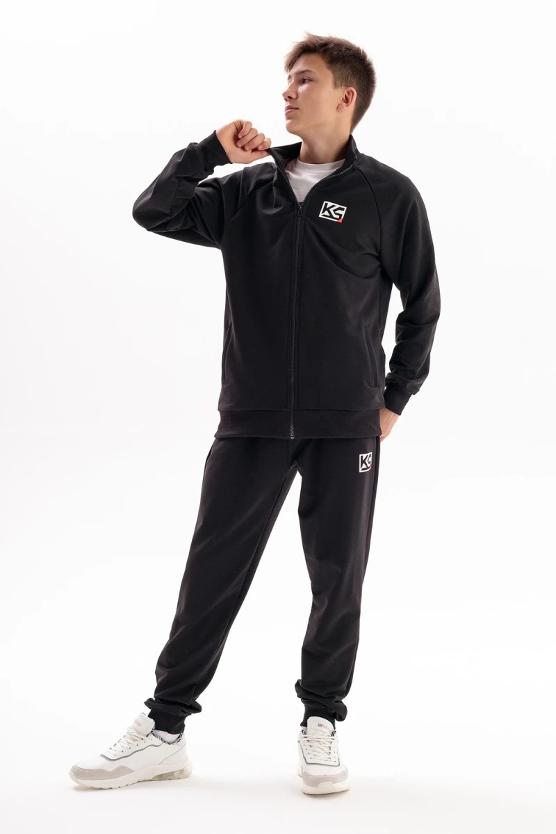 Костюм с брюками Олимп (черный)