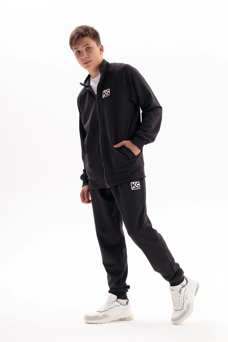 Костюм с брюками Олимп (черный)