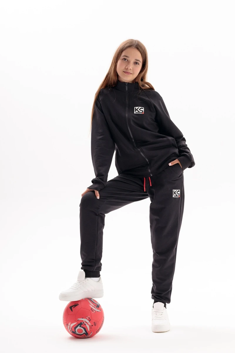 Костюм с брюками Олимп (черный)