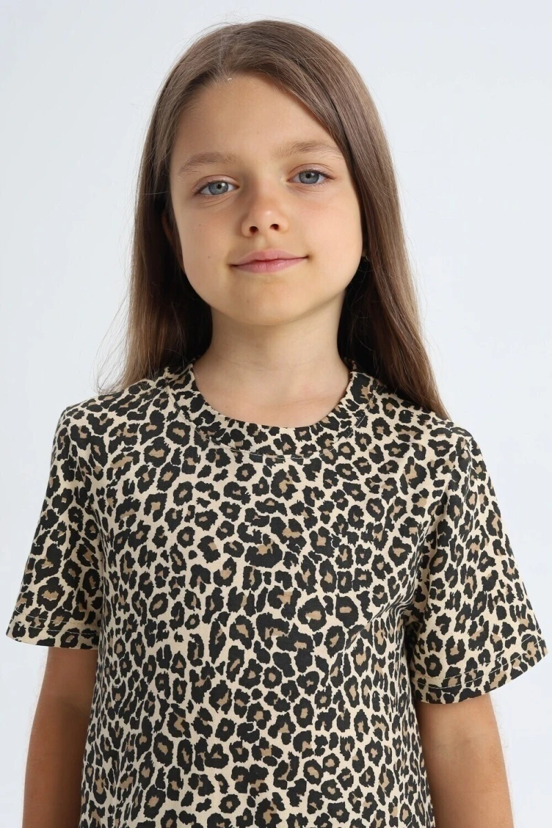 Детская футболка 33521 (леопард)