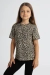 Детская футболка 33521 (леопард)