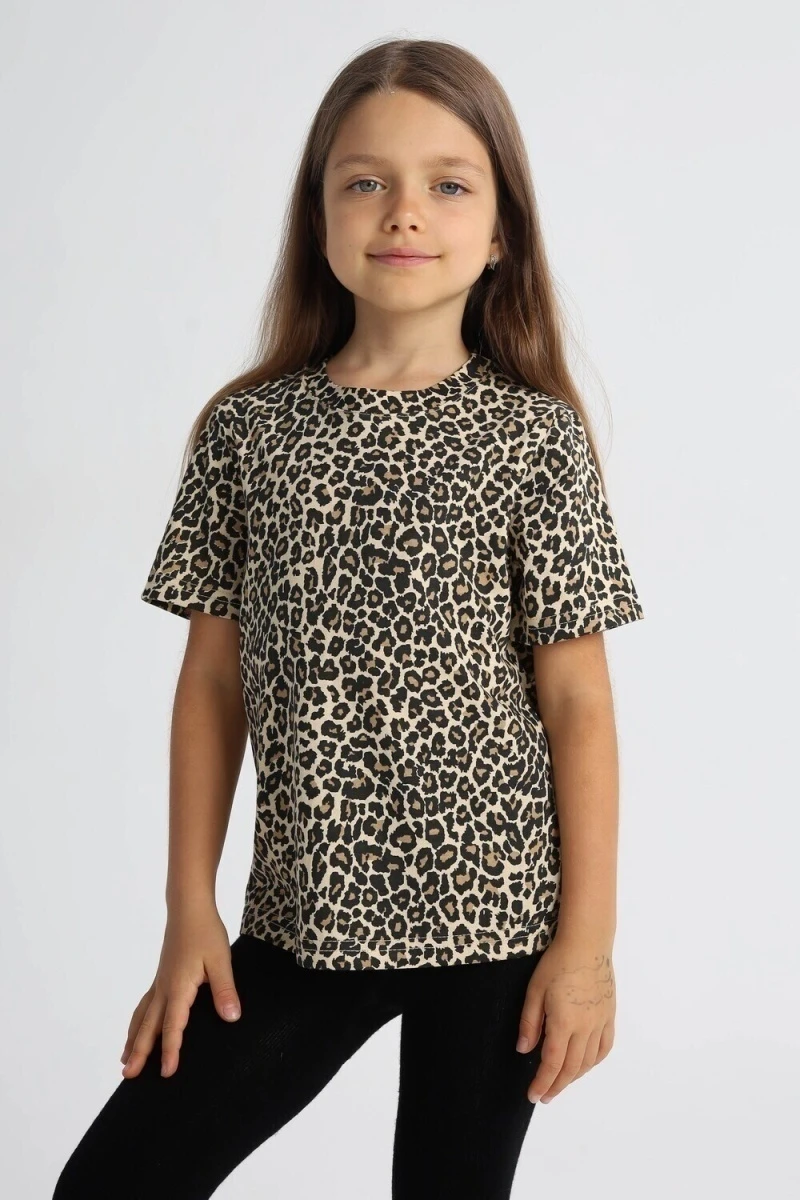 Детская футболка 33521 (леопард)