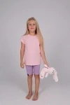 Пижама с бриджами ПД (розово-сиреневый)