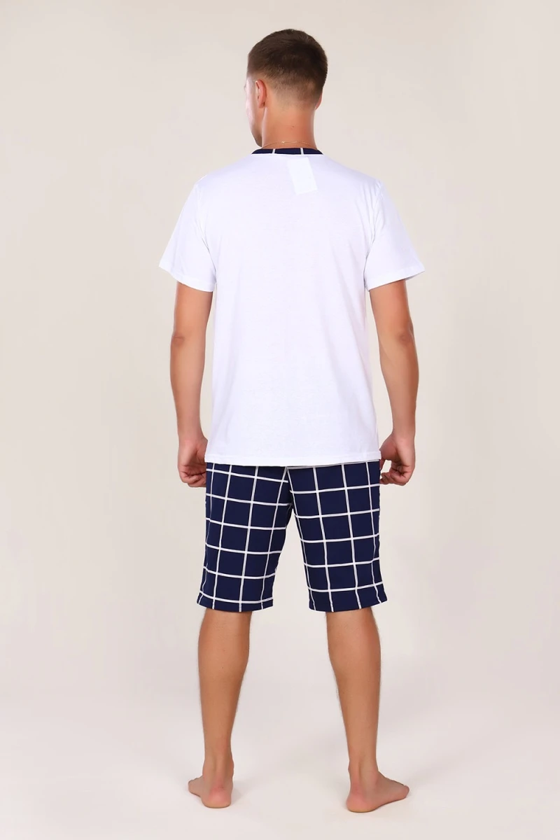 Костюм с шортами 800 Oazis (белый,синий)