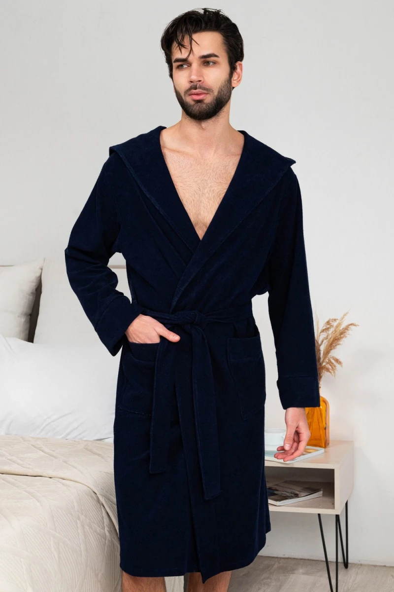 Халат 319 (темно-синий)