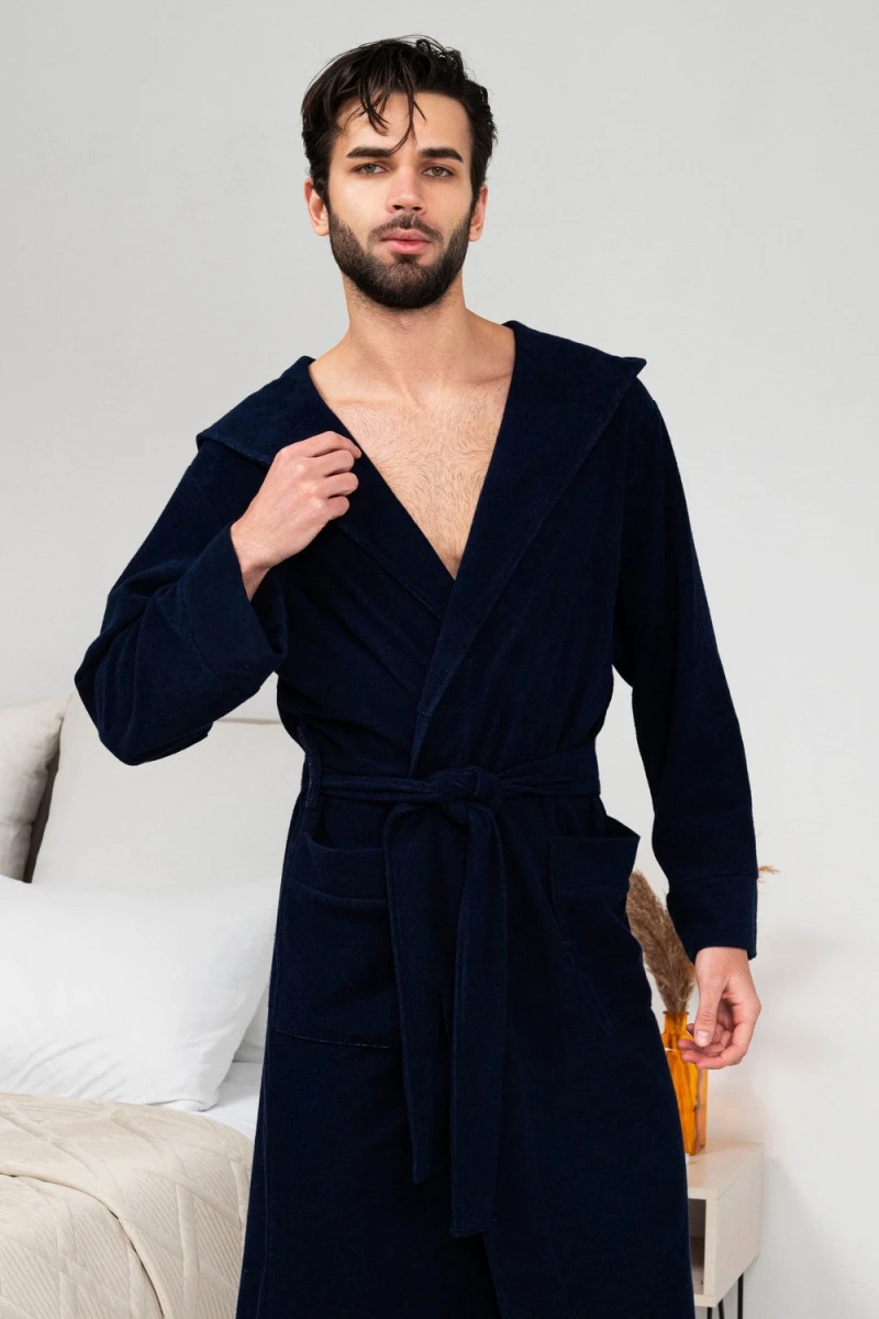 Халат 319 (темно-синий)