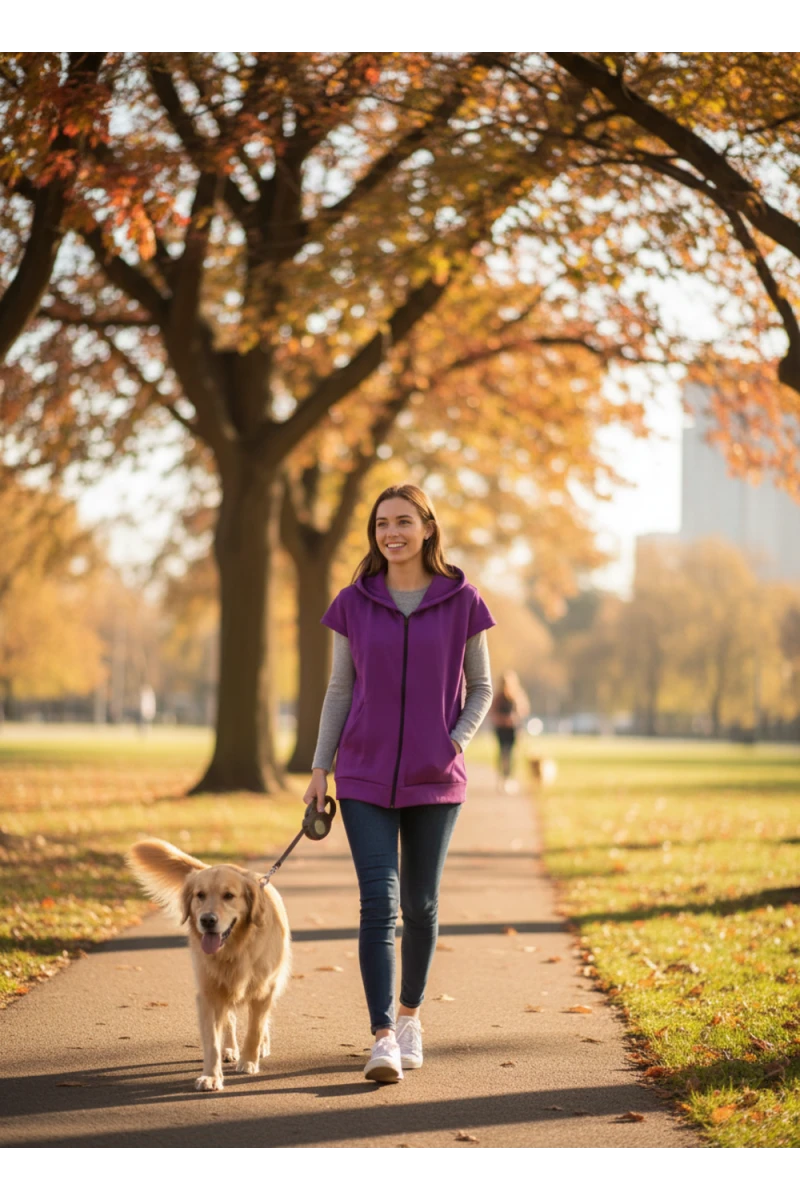 Жилет из футера арт. 545 (фиолетовый)