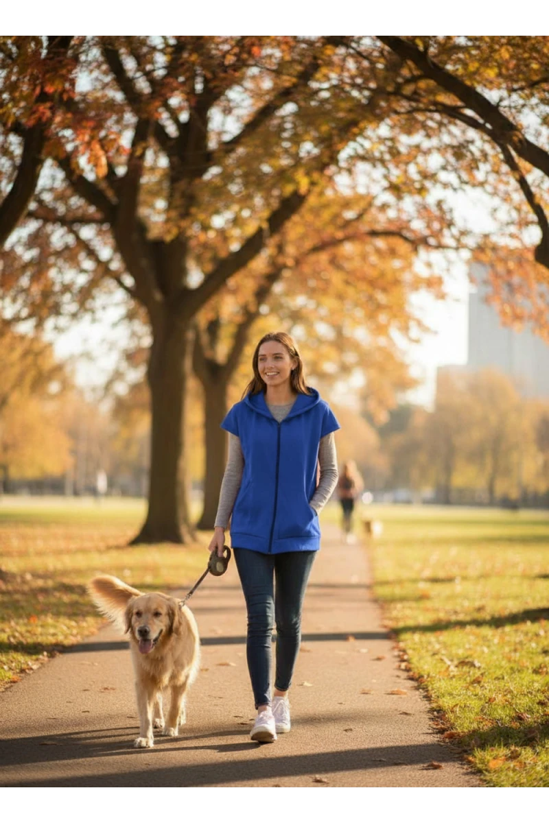 Жилет из футера арт. 545 (синий)