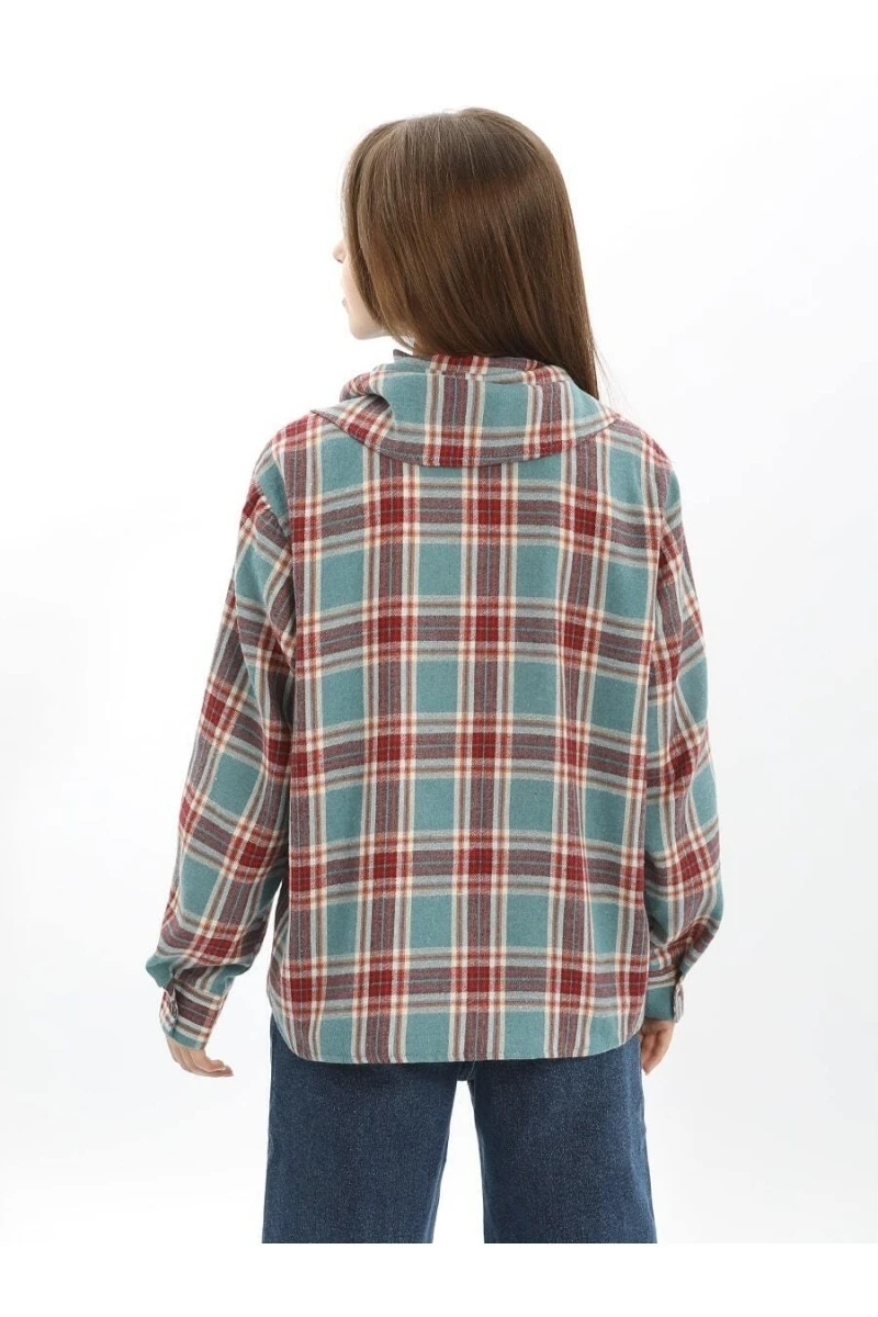 Рубашка для девочки SP2526 (голубой)